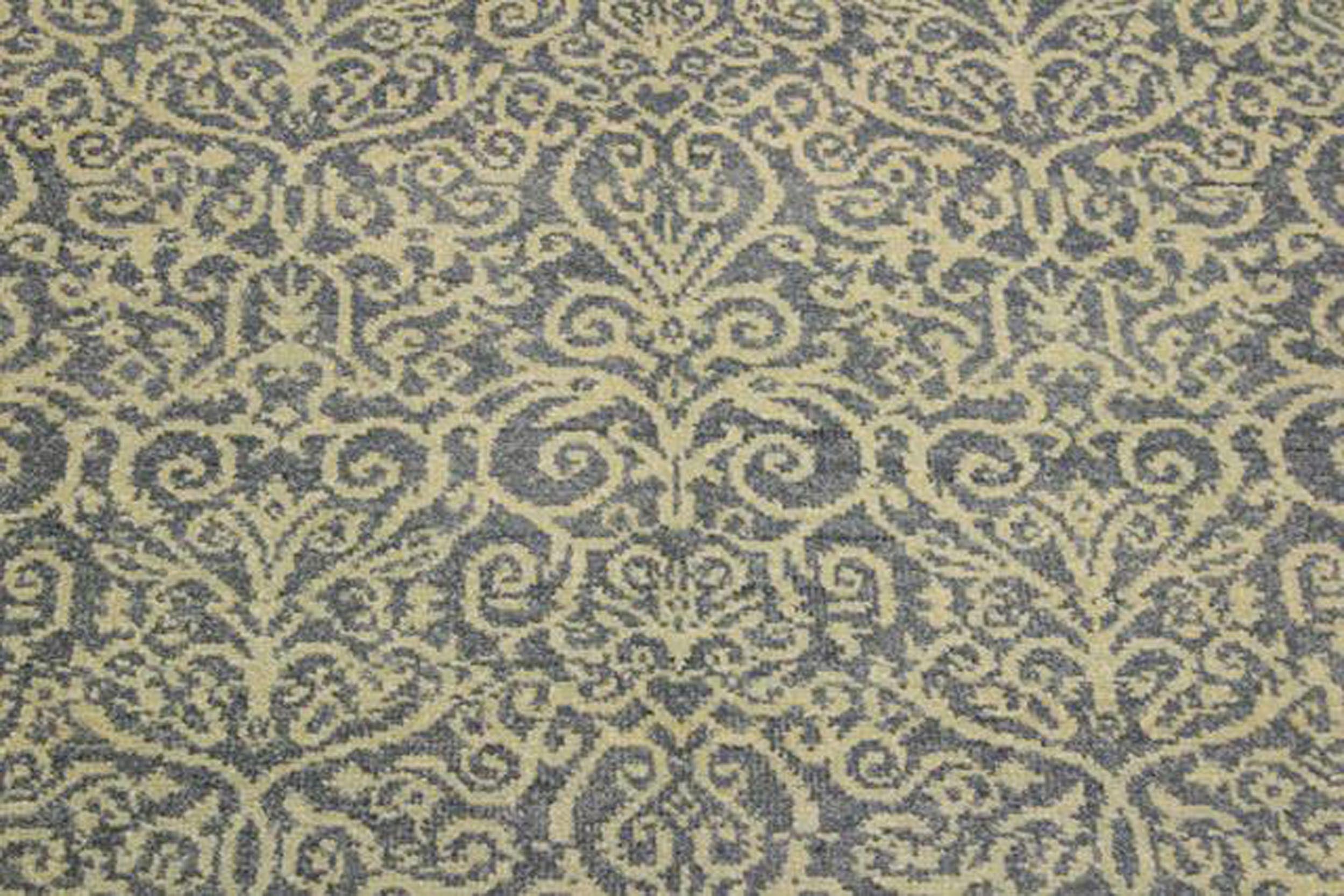 handmade Transitional Cryena Lt. Blue Lt. Green Hand Knotted RECTANGLE WOOL&SILK area rug 5' x 7'