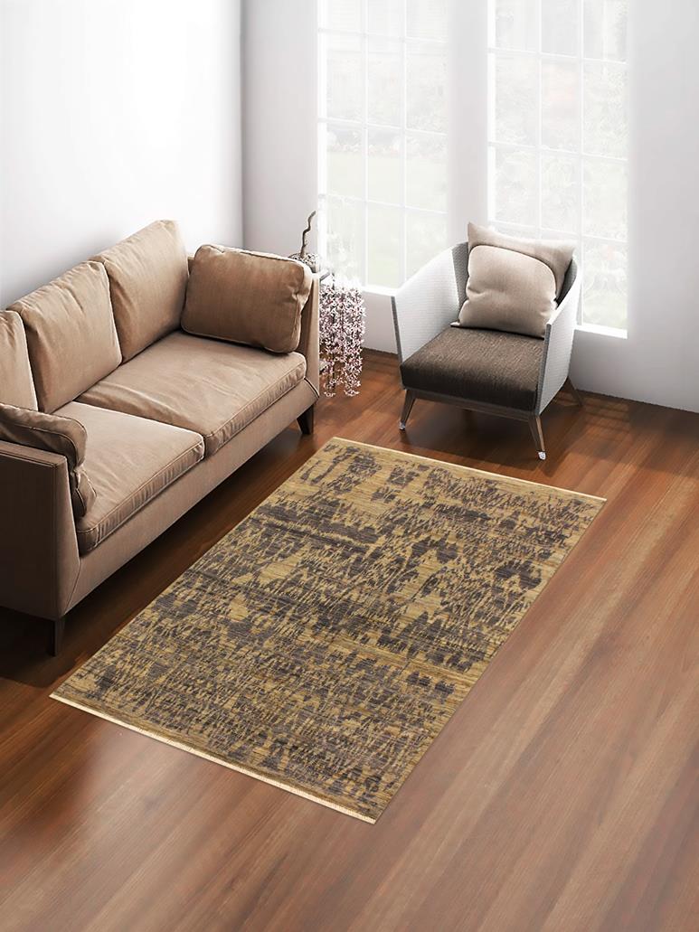 handmade Modern Kafkaz Gray Blue Hand Knotted RECTANGLE 100% WOOL area rug 4X6