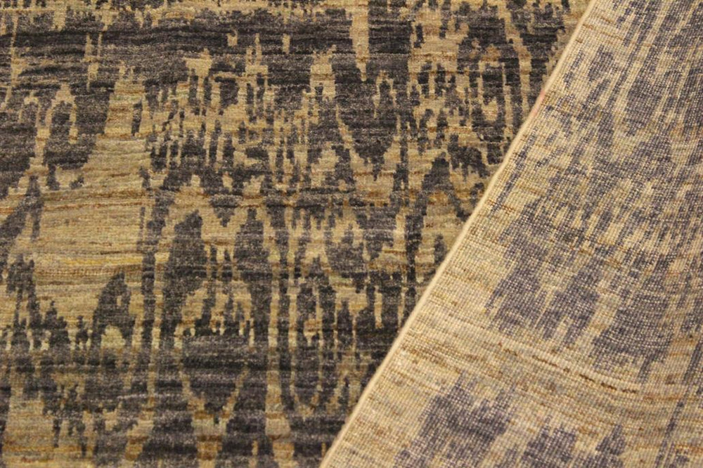 handmade Modern Kafkaz Gray Blue Hand Knotted RECTANGLE 100% WOOL area rug 4X6