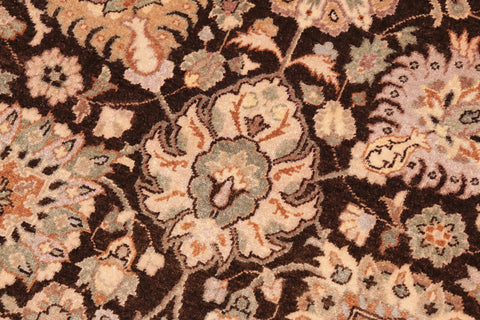 handmade Transitional Design Brown Beige Hand Knotted RECTANGLE 100% WOOL area rug 8' x 10'