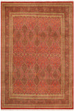 Semi-Antique Emelina Rust/Green Wool Rug - 8'1'' x 9'11''