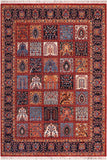 handmade Transitional Kafkaz Red Blue Hand Knotted RECTANGLE 100% WOOL area rug 8 x 9