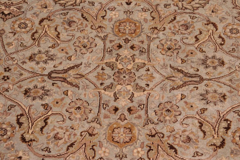 handmade Traditional  Blue Tan Hand Knotted RECTANGLE 100% WOOL area rug 8'X11'