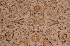 handmade Traditional  Blue Tan Hand Knotted RECTANGLE 100% WOOL area rug 8'X11'