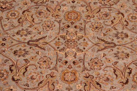 handmade Transitional  Blue Tan Hand Knotted RECTANGLE 100% WOOL area rug 8' x 11'