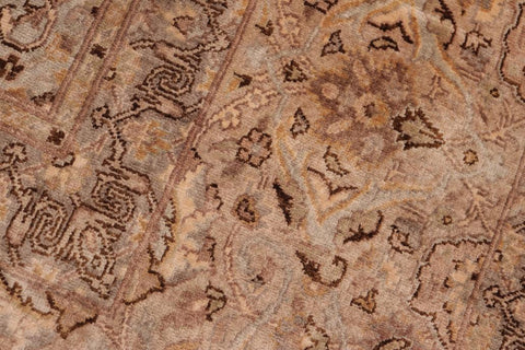 handmade Traditional  Blue Tan Hand Knotted RECTANGLE 100% WOOL area rug 8'X11'