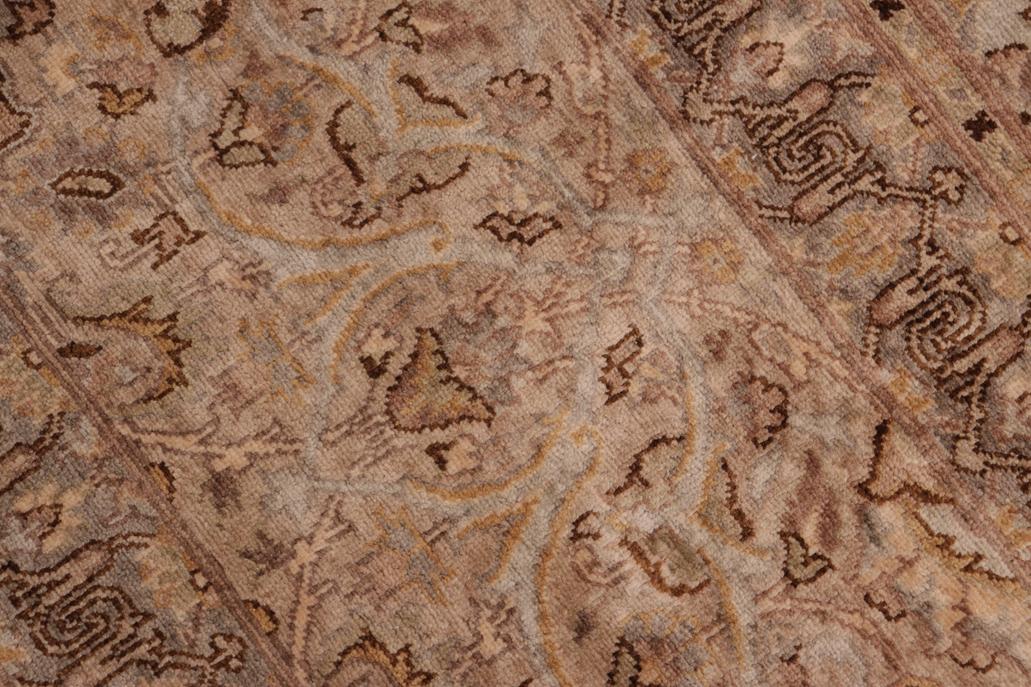 handmade Traditional  Blue Tan Hand Knotted RECTANGLE 100% WOOL area rug 8'X11'