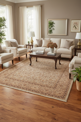 handmade Traditional  Blue Tan Hand Knotted RECTANGLE 100% WOOL area rug 8'X11'