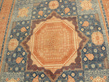 handmade Geometric Mamluk Rust Blue Hand Knotted RECTANGLE 100% WOOL area rug 10x14
