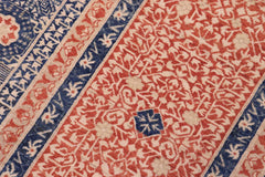 handmade Geometric Mamluk Rust Blue Hand Knotted RECTANGLE 100% WOOL area rug 10 x 14