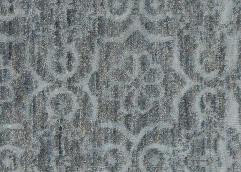 handmade Modern Kafkaz Gray Gray Hand Knotted RECTANGLE WOOL&VISCOU area rug 4' x 6'