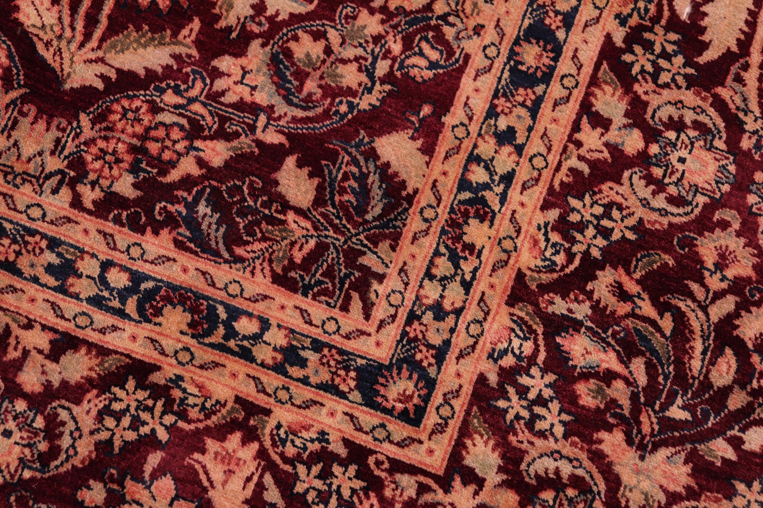 handmade Transitional Nadeem Aubergine Aubergine Hand Knotted RECTANGLE 100% WOOL area rug 8 x 10