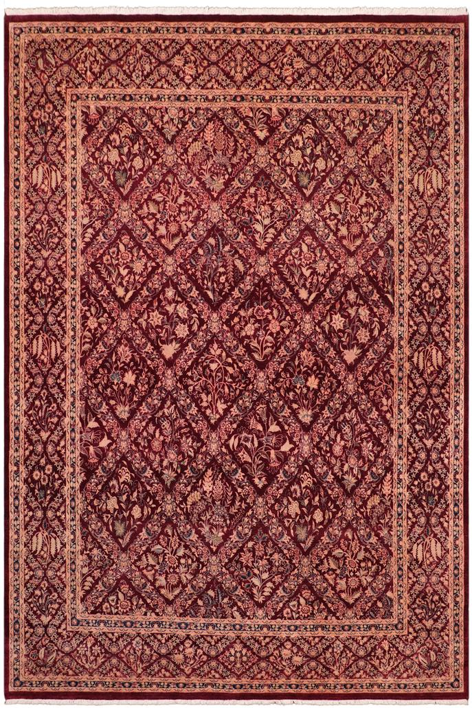 Traditional Nadeem Glenda Aubergine Aubergine Hand Knotted Area rugs 8 x 10
