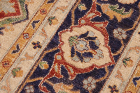 handmade Traditional Kafkaz Rust Beige Hand Knotted RECTANGLE 100% WOOL area rug 10' x 14'