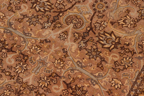 handmade Transitional Design Tan Lt. Blue Hand Knotted RECTANGLE 100% WOOL area rug 8' x 10'
