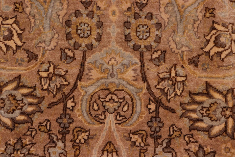 handmade Transitional Design Tan Lt. Blue Hand Knotted RECTANGLE 100% WOOL area rug 8' x 10'