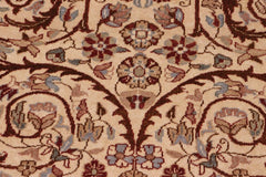 handmade Traditional Lahore Tan Brown Hand Knotted RECTANGLE 100% WOOL area rug 8'X10'