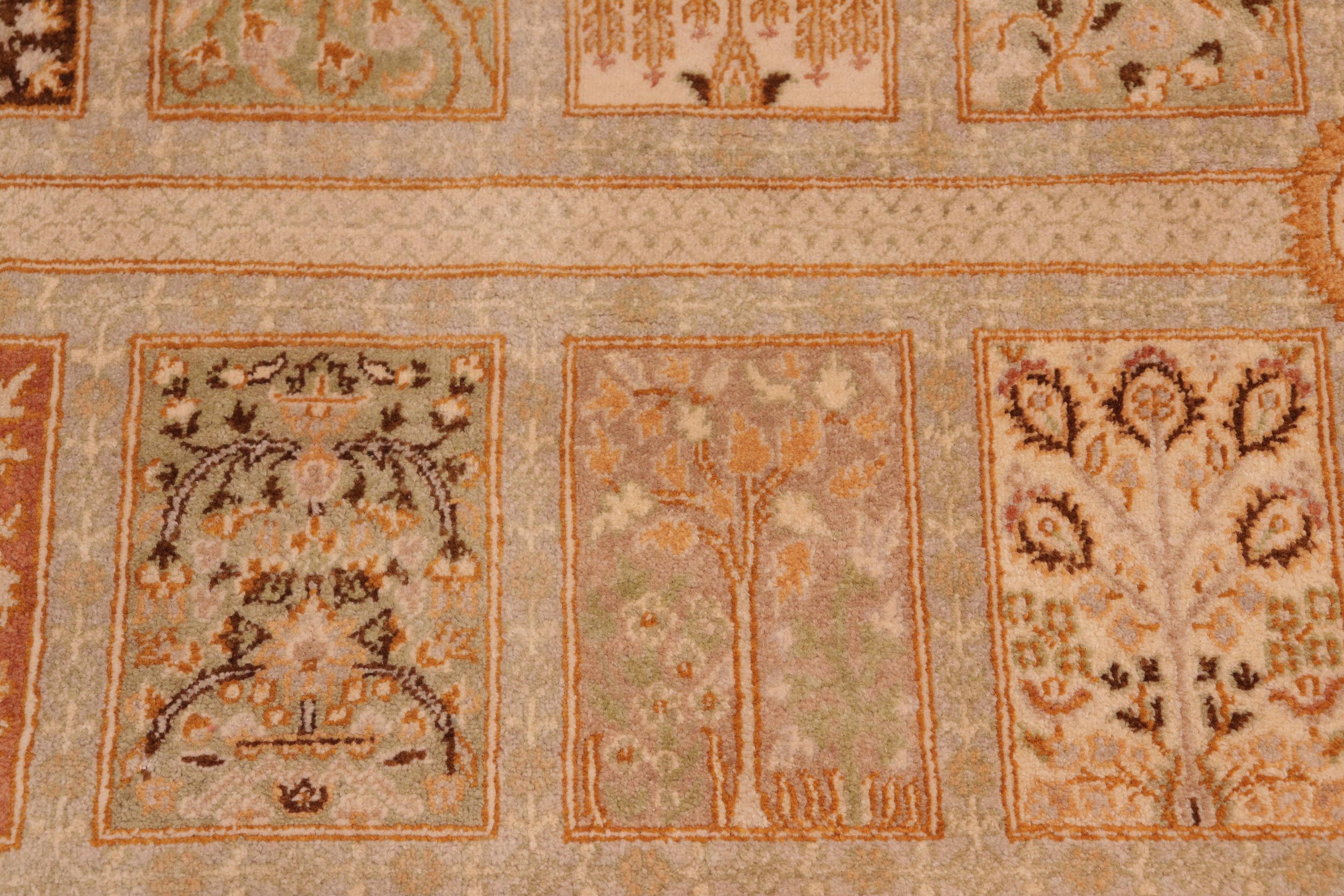 handmade Transitional Design Gold Brown Hand Knotted RECTANGLE 100% WOOL area rug 8' x 10'