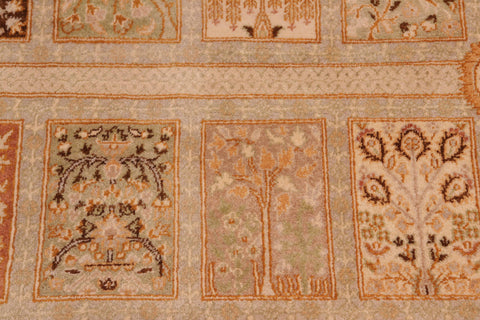 handmade Transitional Design Gold Brown Hand Knotted RECTANGLE 100% WOOL area rug 8' x 10'