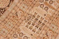 handmade Traditional Design Gold Brown Hand Knotted RECTANGLE 100% WOOL area rug 8'X10'