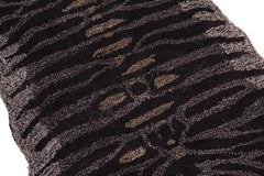 handmade Contemporary Tiger Black Gray Hand Tufted  100% WOOL area rug 3'X5'