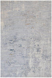 Abstract Dirilis Berber Blue Light Grey Rug