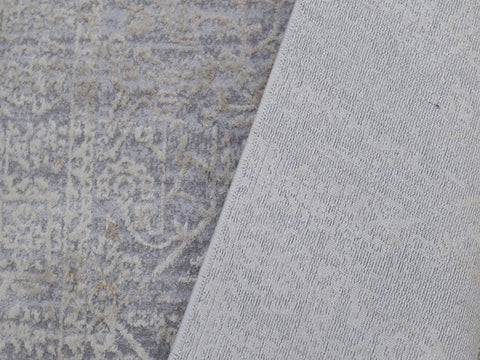 handmade Transitional Vintage Gray Beige Machine Made RECTANGLE POLYESTER area rug 9x12