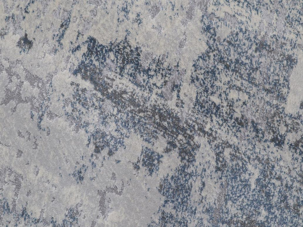 handmade Transitional Abstract Gray Blue Machine Made RECTANGLE POLYESTER area rug 9x12