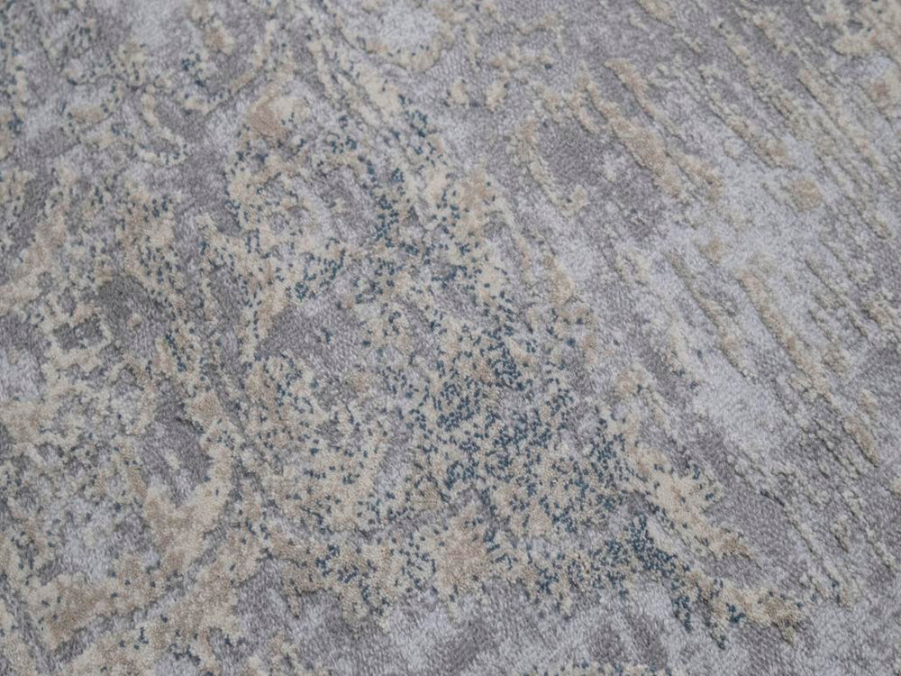 handmade Transitional Vintage Gray Beige Machine Made RECTANGLE POLYESTER area rug 9x12