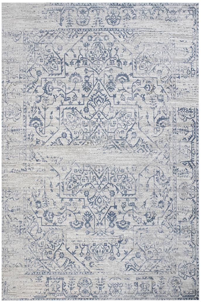 handmade Modern Vintage Beige Blue Machine Made RECTANGLE POLYESTER area rug 9x12