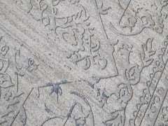 handmade Transitional Distressed Beige Grey Machine Made RECTANGLE POLYESTER area rug 9x12