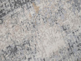 handmade Modern Abstract Grey Beige Machine Made RECTANGLE POLYESTER area rug 5x8