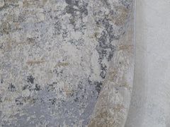 handmade Transitional Vintage Blue Beige Machine Made RECTANGLE POLYESTER area rug 6x9