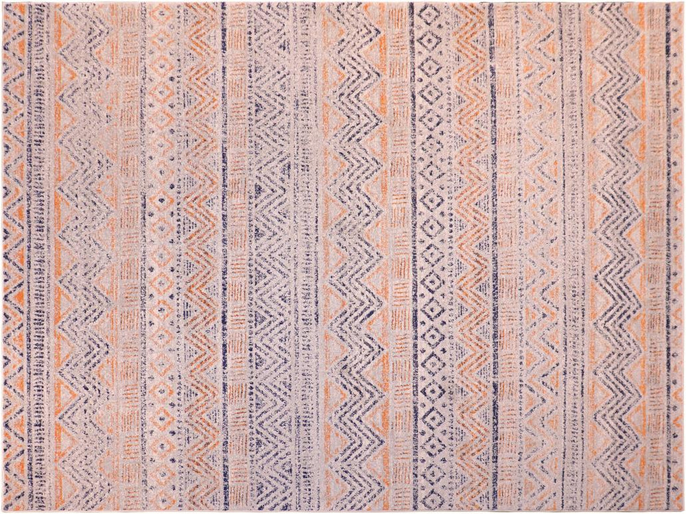 handmade Geometric Modern Gray Blue Machine Made RECTANGLE POLYESTER area rug 9x12