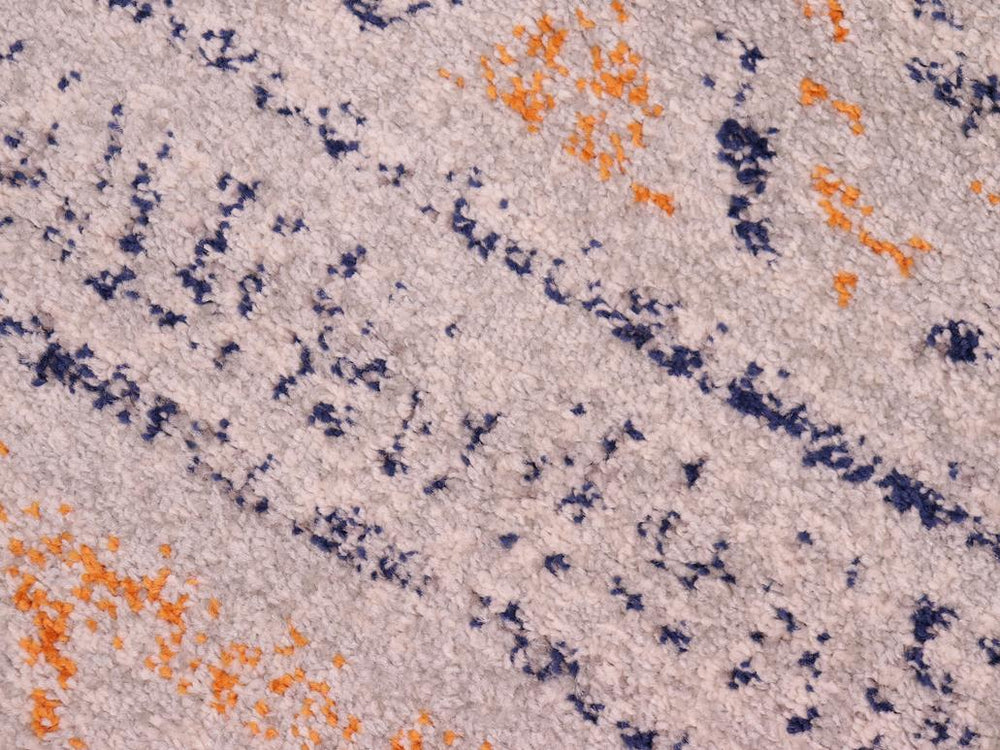 handmade Geometric Modern Gray Blue Machine Made RECTANGLE POLYESTER area rug 9x12