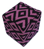 handmade  Ottoman Black Purple HandmadeRECTANGLE 100% WOOL area rug