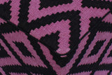 handmade  Ottoman Black Purple HandmadeRECTANGLE 100% WOOL area rug