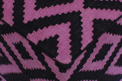 handmade  Ottoman Black Purple HandmadeRECTANGLE 100% WOOL area rug