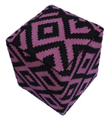 handmade  Ottoman Black Purple HandmadeRECTANGLE 100% WOOL area rug