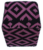 handmade  Ottoman Black Purple HandmadeRECTANGLE 100% WOOL area rug