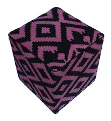 handmade  Ottoman Black Purple HandmadeRECTANGLE 100% WOOL area rug