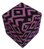 handmade  Ottoman Black Purple HandmadeRECTANGLE 100% WOOL area rug