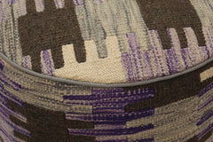 P02619, 0 0"X 0 0",                   ,,Purple,BROWN,Hand-made                     ,Pakistan   ,100% Wool  ,Round      ,652671171062