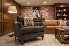 Boho Chic Turkish Daria Hand Woven Kilim Throw Pillow