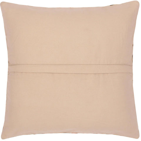 handmade Traditional Pillow Rust Blue Hand-Woven SQUARE 100% WOOL kilim throw pillow