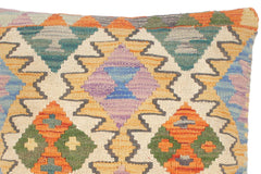 handmade Traditional Pillow Gold Rust Hand-Woven SQUARE 100% WOOL kilim throw pillow