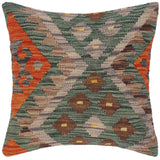 Boho Chic Turkish Lael Hand Woven Kilim Throw Pillow