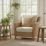 Rustic Turkish Moran Hand Woven Kilim Pillow