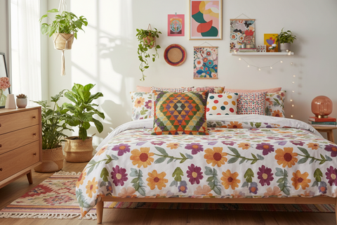 Bohemian Turkish Renda Hand Woven Kilim Throw Pillow