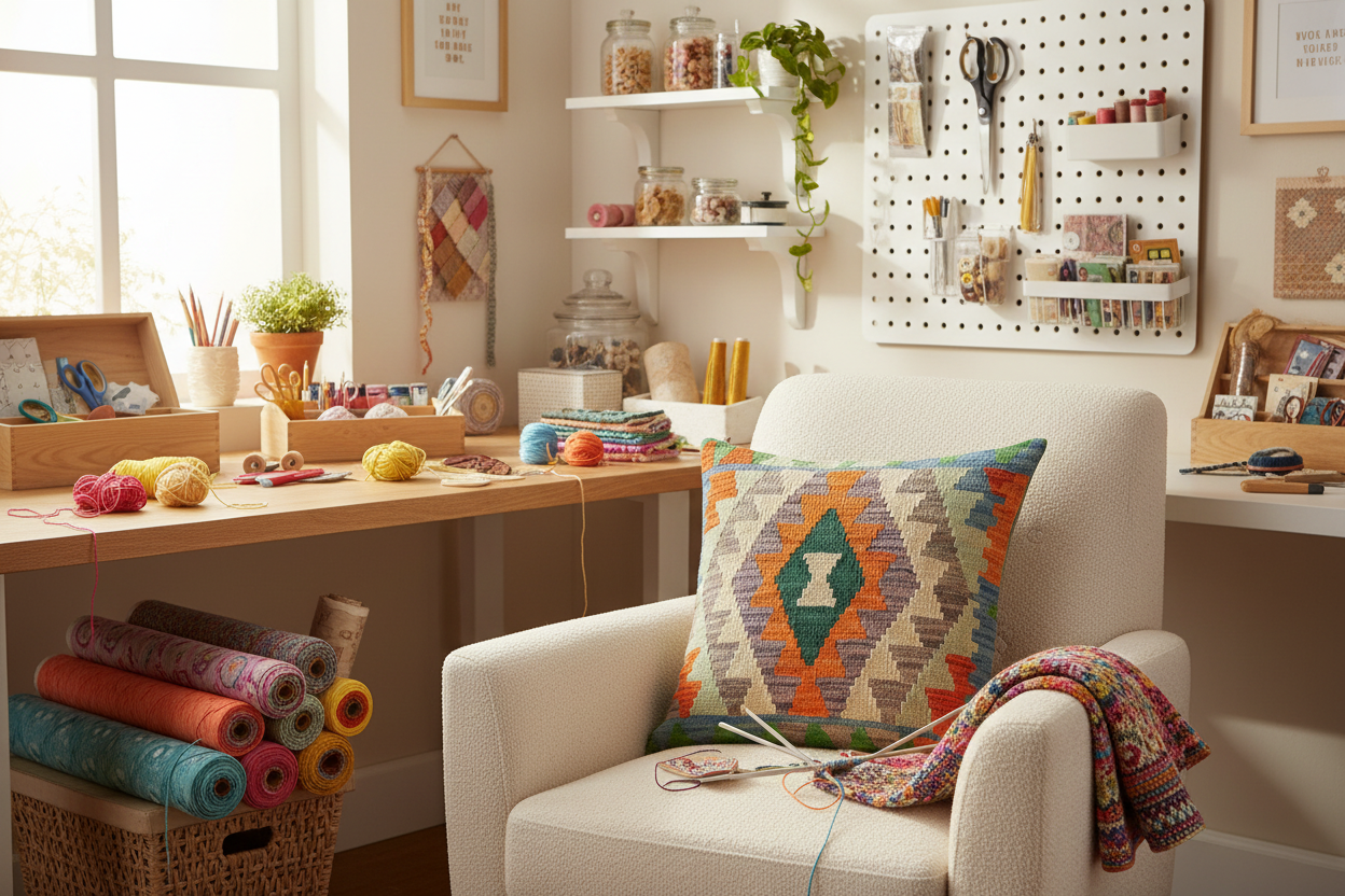 Boho Chic Turkish Noelle Hand Woven Kilim Throw Pillow